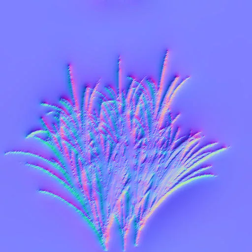 Normal Map for 3Td Africa Grass02 Cc0