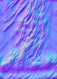 Normal Map for Jacey Chocolate Drop Wrapper Texture