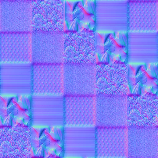 Normal Map for Bt Patchwork Red By Linda Kellie