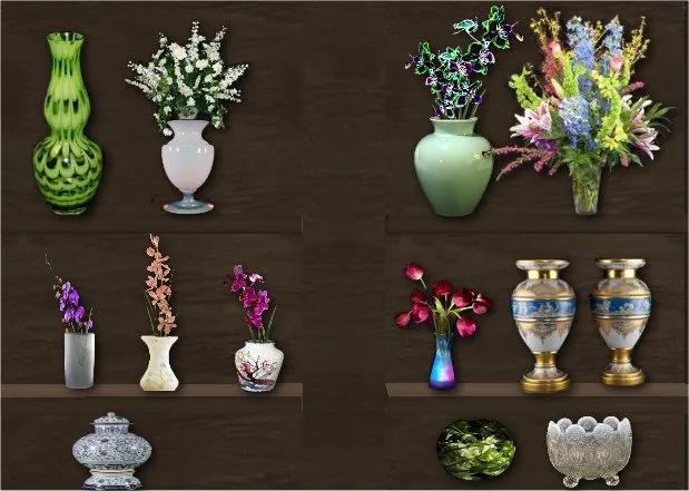 Flower Store Shelves Of Flowers main texture preview