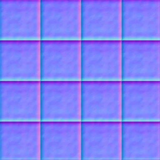 Normal Map for Gray Cement1 Tiles