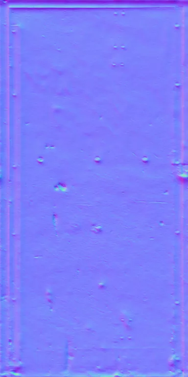 Normal Map for Door Steel Red2