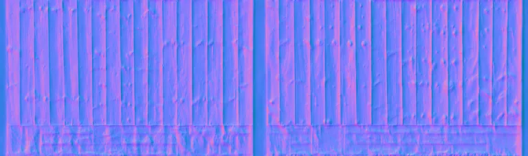 Normal Map for Fence Stone Wood2