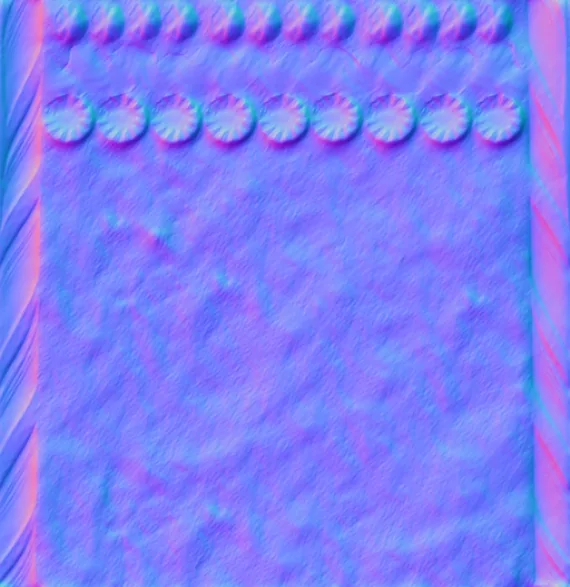 Normal Map for Jacey Gingerbread Wall 7
