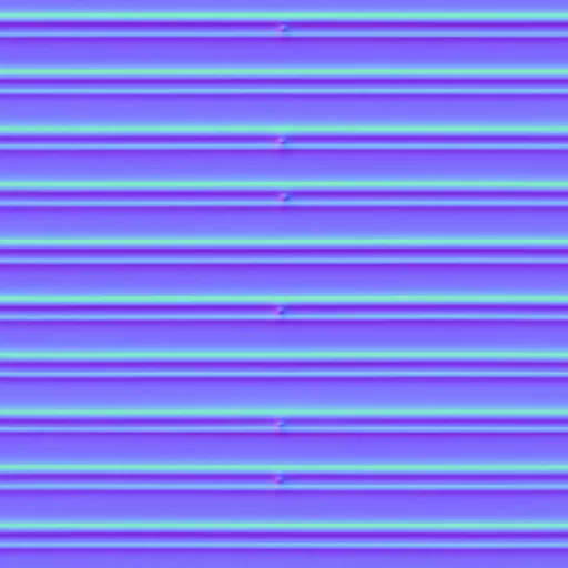 Normal Map for Metal Corrugated Ribbed
