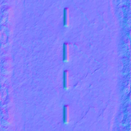 Normal Map for Urban Road Straight