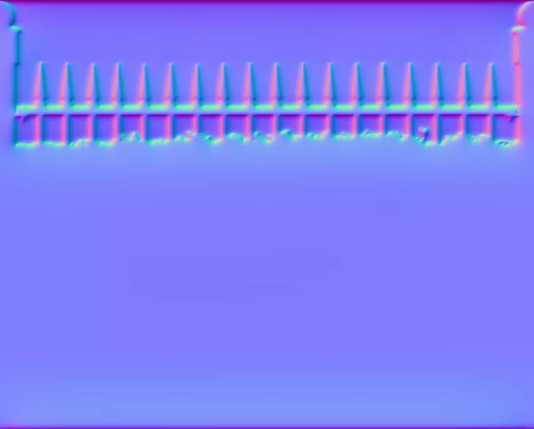Normal Map for Fence Iron Privots
