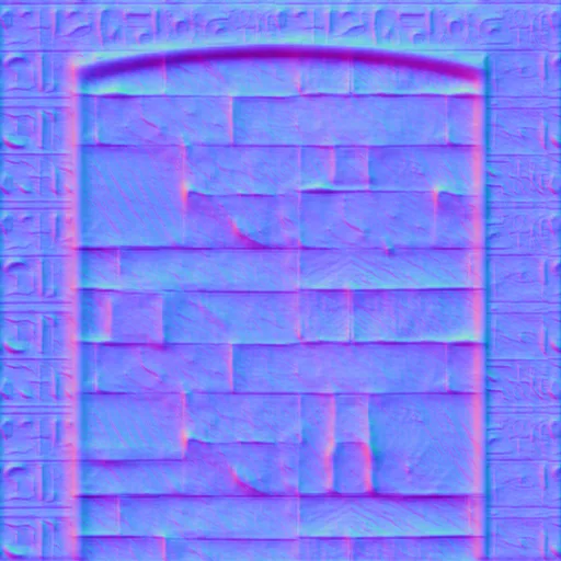 Normal Map for Jacey Egypt Limestone With Archway