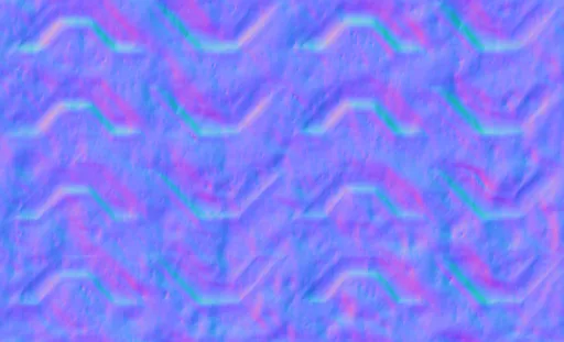 Normal Map for Metal Zig Zag