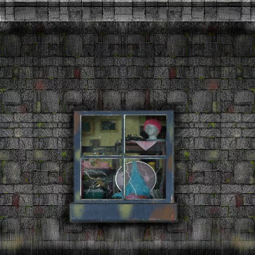 Dirty3 Wall2 With Store Window3 main texture preview