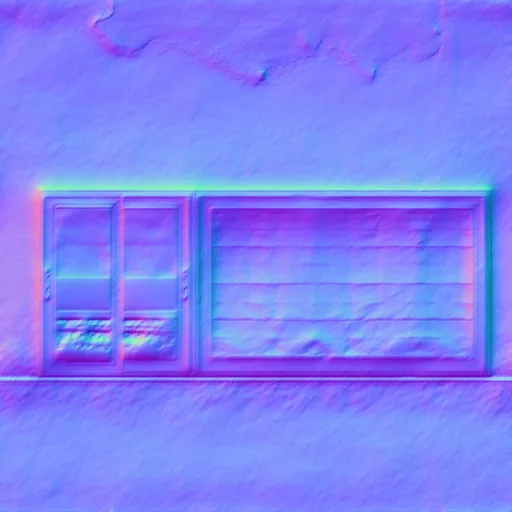 Normal Map for Dirty Wall10 With Windows