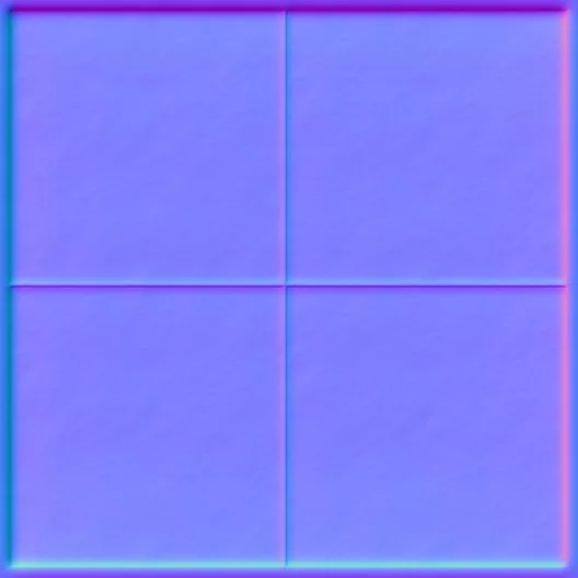 Normal Map for Brown Cement1 Tiles Border