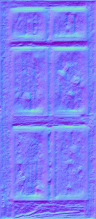 Normal Map for Grunge Door2