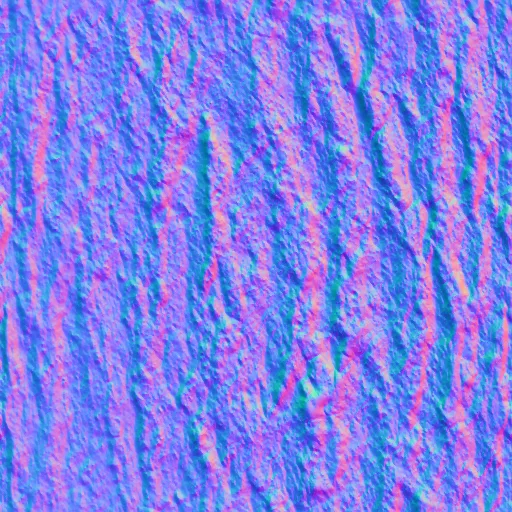 Normal Map for Tree Bark, Seamless 07