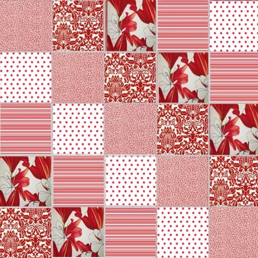 Bt Patchwork Red By Linda Kellie main texture preview