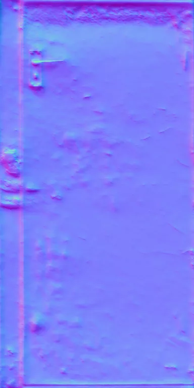 Normal Map for Door Steel Worn White