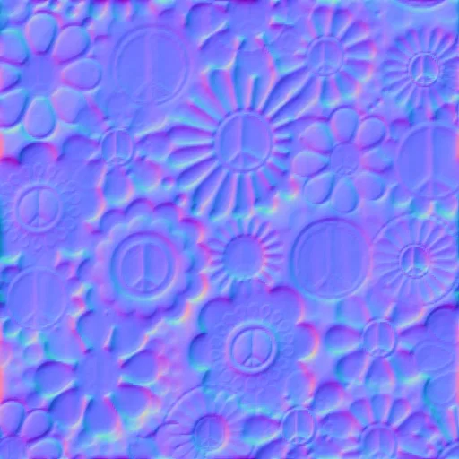 Normal Map for Belbrook Top Fabric Groovy