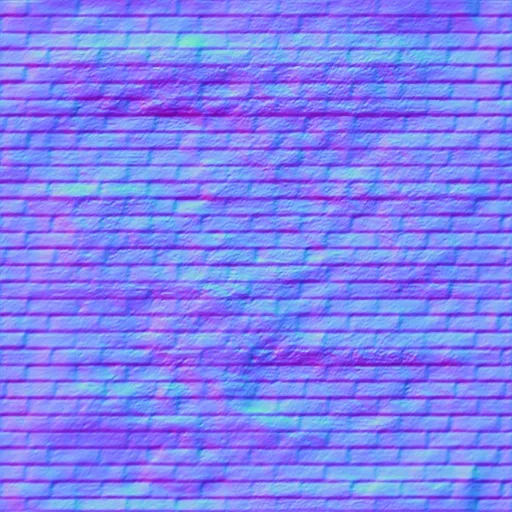 Normal Map for Grunge Bricks Dark