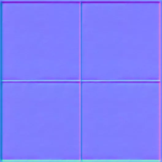 Normal Map for Brown Cement2 Tiles Border