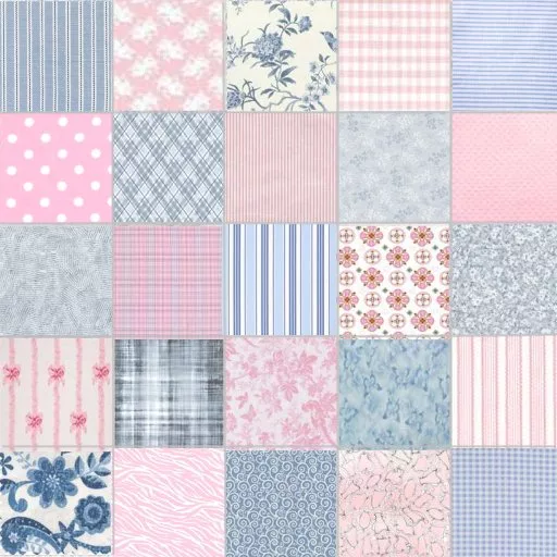 Bt Patchwork Pink Blue By Linda Kellie main texture preview