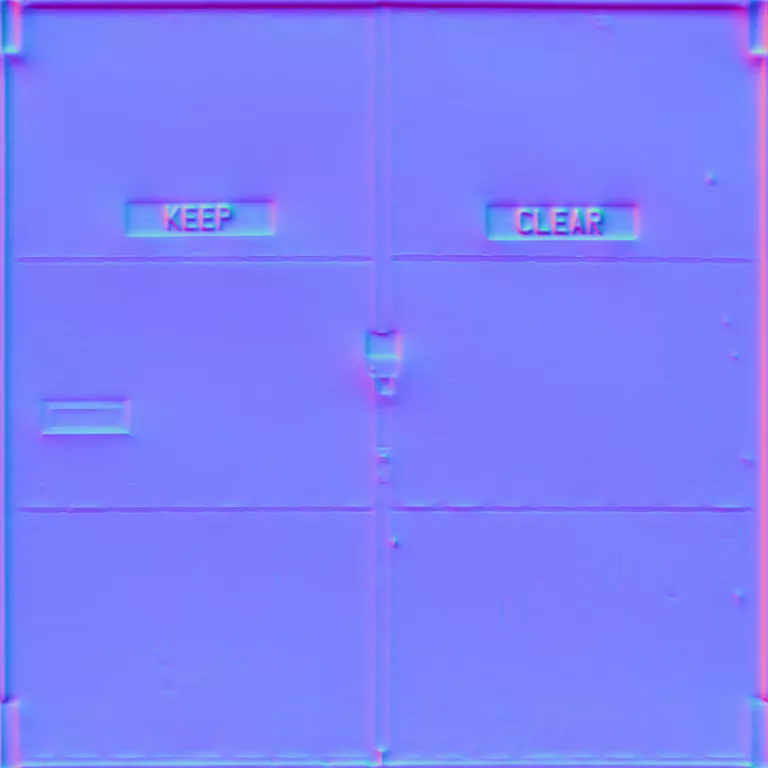Normal Map for Doors Green Garage