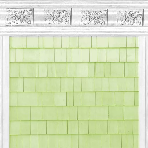 Shingled Green Siding With Molding2 main texture preview