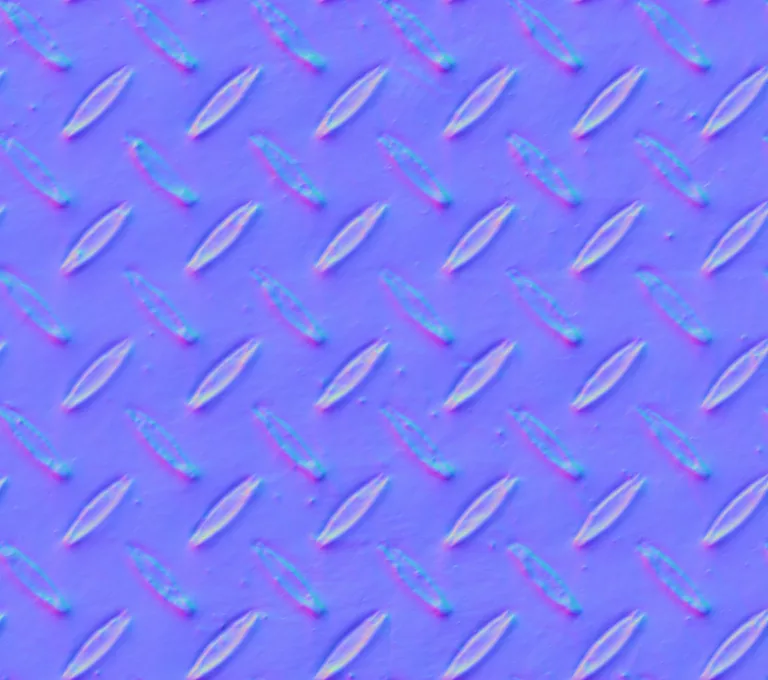Normal Map for Metal Plate Diamond2