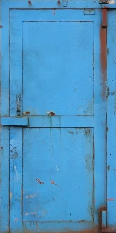 Door Steel Secure Blue main texture preview