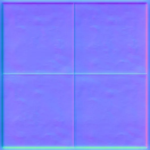 Normal Map for Brown Cement Dirty Tiles Border