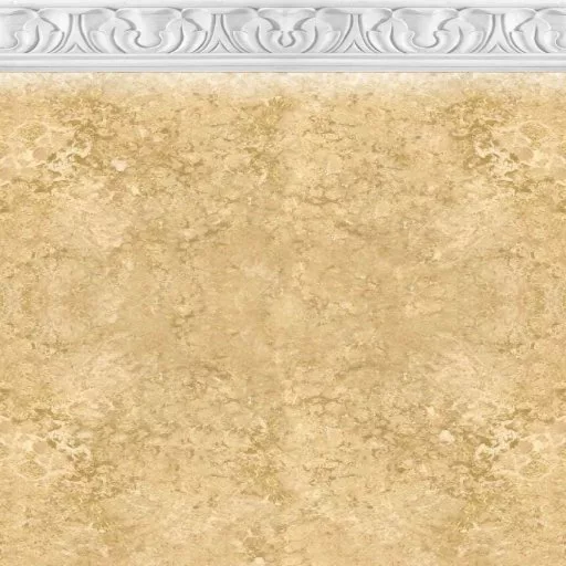 Villa Marble Wall With Crown Molding White main texture preview