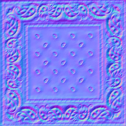 Normal Map for Bandana Green By Linda Kellie