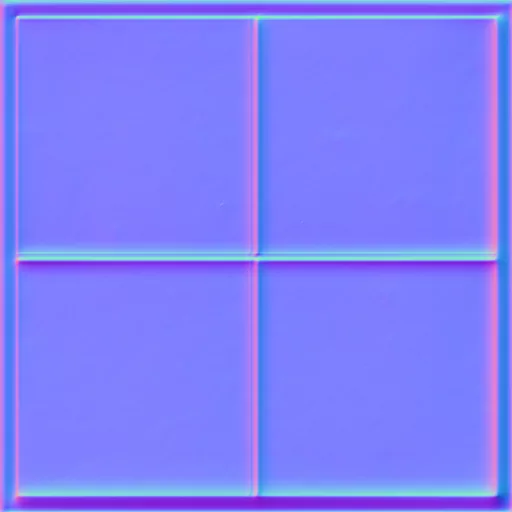 Normal Map for Bt Glass Window With Frame2 By Linda Kellie