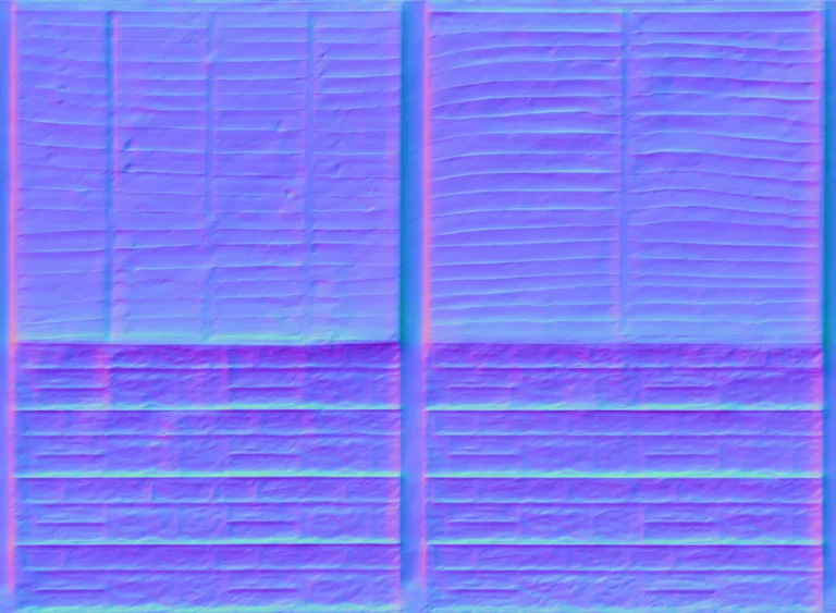 Normal Map for Fence Concrete Wood