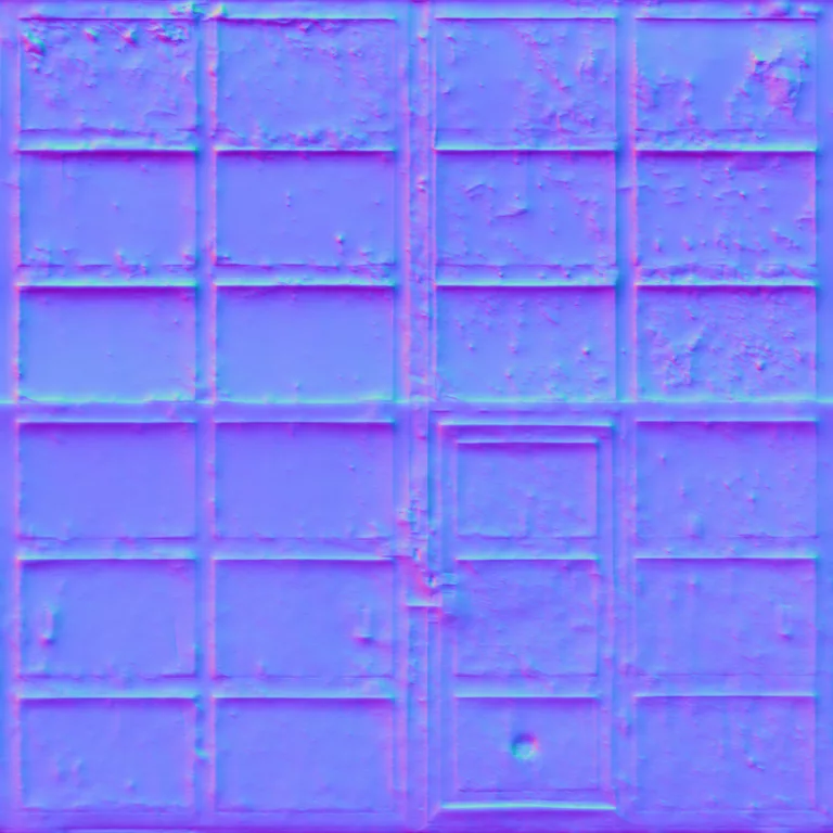 Normal Map for Doors Steel Warehouse