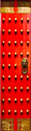 Red Chinese Door Panel main texture preview