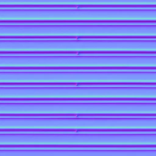 Normal Map for Metal Corrugated Ribbed