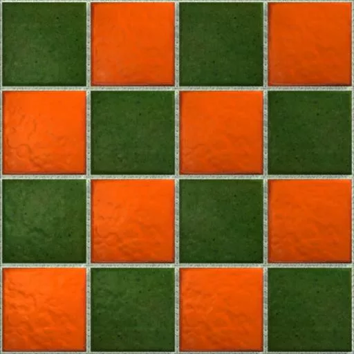 288 Vert Grenouille Orange Vif main texture preview