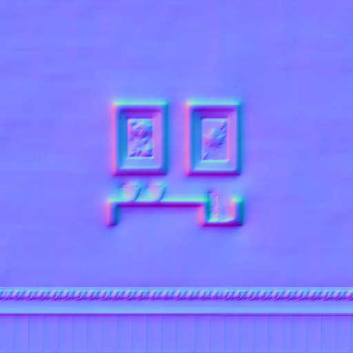 Normal Map for Autumn House Wallpaper 1 With Shelf