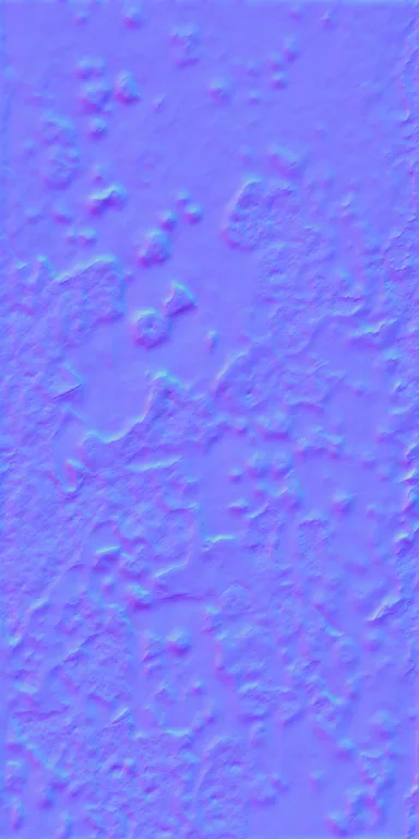 Normal Map for Metal Rust Flaky Paint