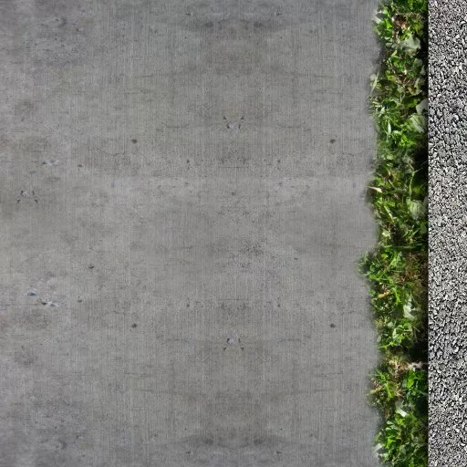 Zadaroo Cement Rocks Grass Edge Right main texture preview