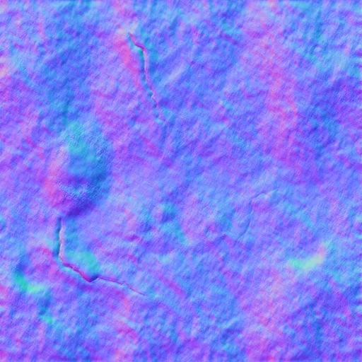 Normal Map for Cement Black Cracks