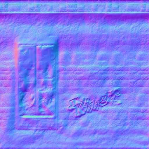 Normal Map for Dirty4 Wall Store Window4