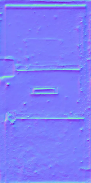 Normal Map for Door Steel Yellow