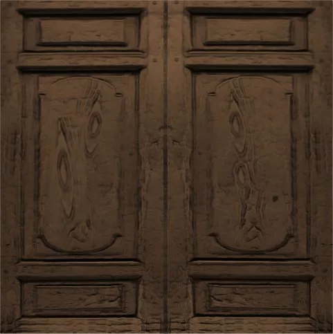Jacey Gothic Door Brown Plain main texture preview