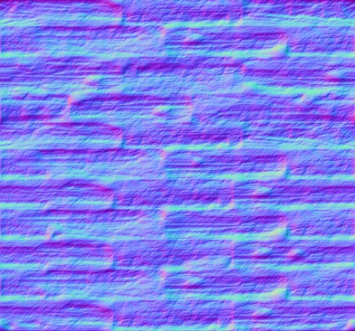 Normal Map for Grunge Wood Floor 2