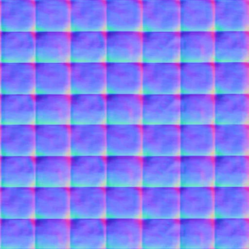 Normal Map for Bt Tufted Pink By Linda Kellie