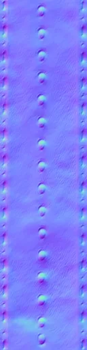 Normal Map for Dark Blue Leather Strap 4V01