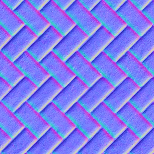 Normal Map for Ground Brick Parker