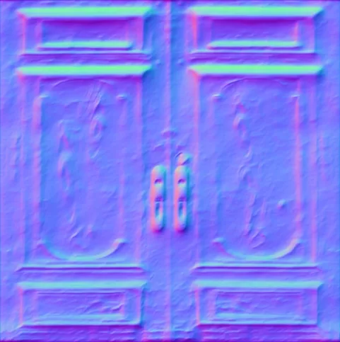 Normal Map for Jacey Gothic Door Brown Hardware