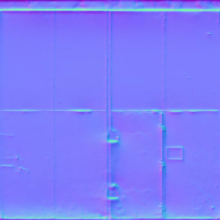 Normal Map for Doors Steel Sliding3